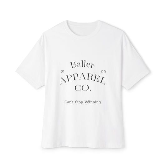 Baller Cat Unisex Oversized Boxy Tee -