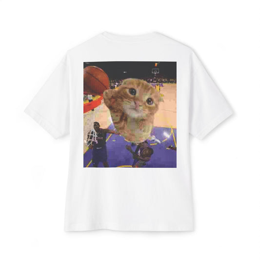 Baller Cat Unisex Oversized Boxy Tee -